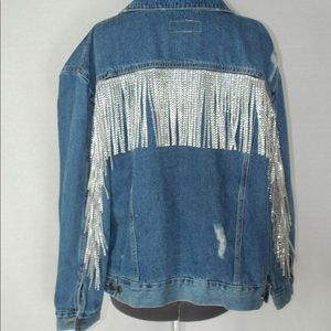 Jewel Tassel Denim Jacket